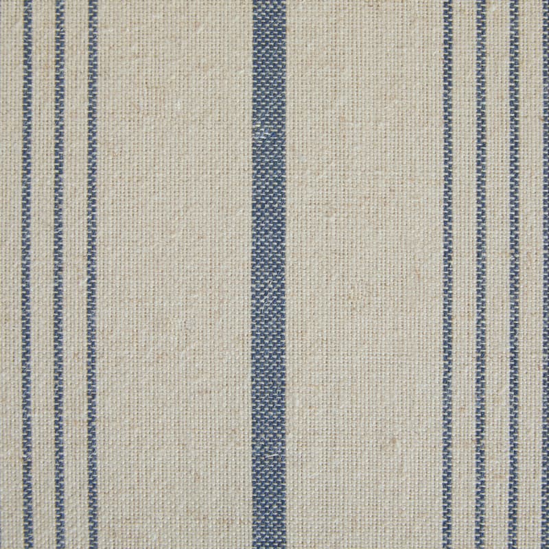 Striped Chair with Solid Wood Legs