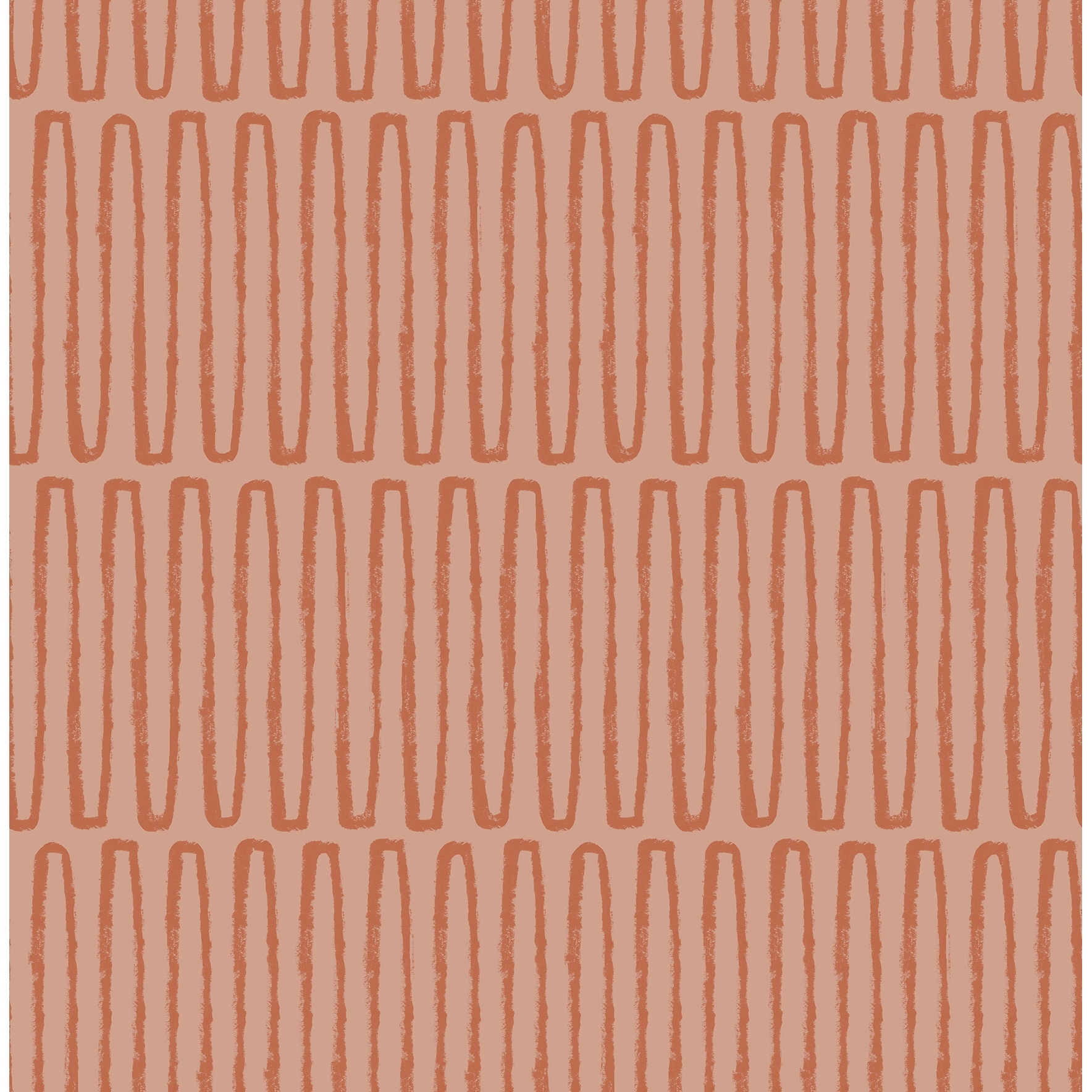 A-Street Prints Lars Coral Retro Wave Wallpaper