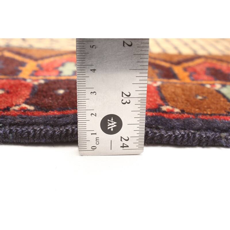 ECARPETGALLERY Hand-knotted Teimani Red Wool Rug - 3'1 x 4'3