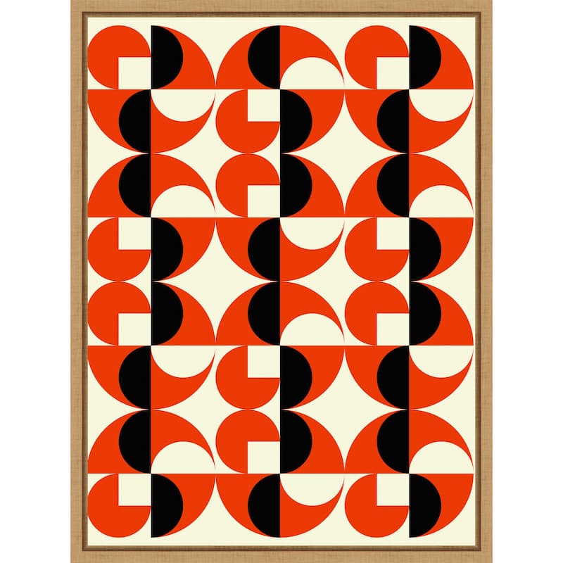 Geometric Abstract Design I by Petr Strnad Framed Canvas Wall Art Print