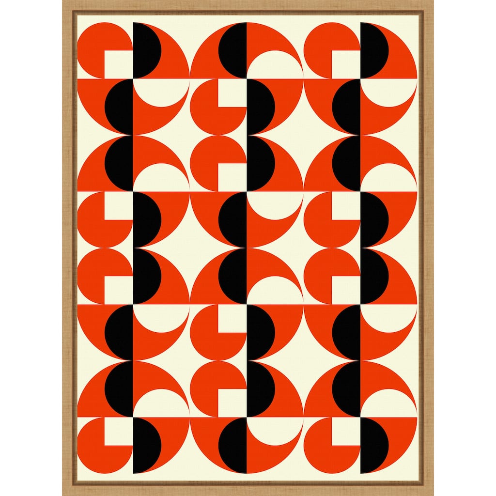 Geometric Abstract Design I by Petr Strnad Framed Canvas Wall Art Print