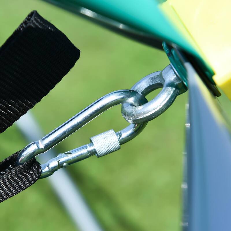 12ft Geometric Dome Climber Play Center with Hammock