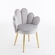 preview thumbnail 42 of 40, Scalloped Petal Velvet Accent Chair with Pillows
