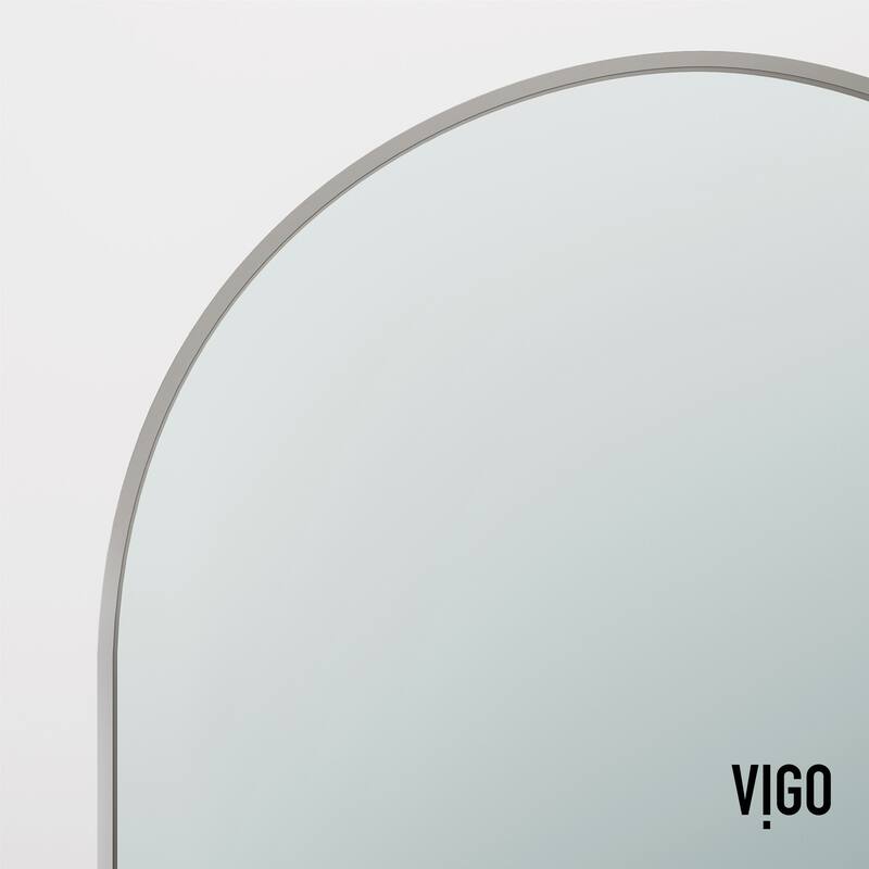 VIGO Arden 34" W x 78" H Framed Fixed Shower Screen
