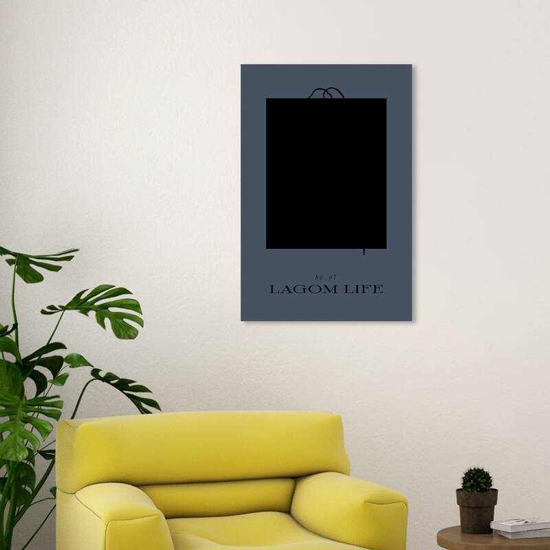 Wynwood Studio Canvas Advertising Lagom Life Woman Back Brown and Light Brown Modern & Contemporary Wall Art Canvas Print - 20 x 30