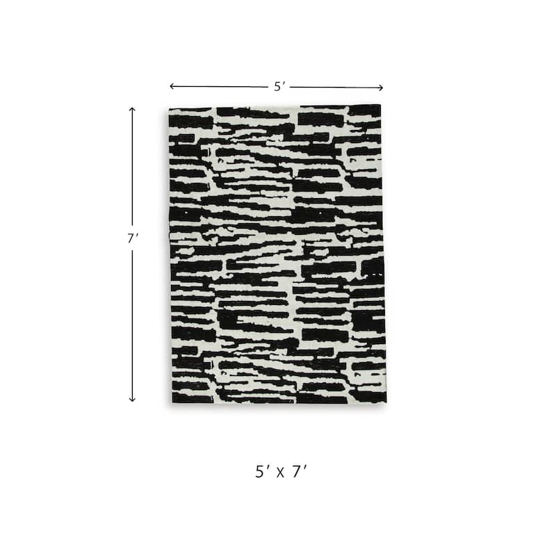 Signature Design by Ashley Bramshaw Black/Ivory Rug