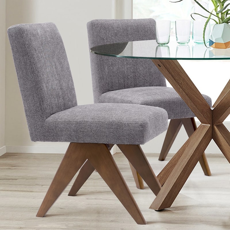 Mid Century Modern Dining Chair (Set of 2) - Grey