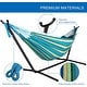 preview thumbnail 31 of 86, Double Cotton Hammock with Space Saving Steel Stand