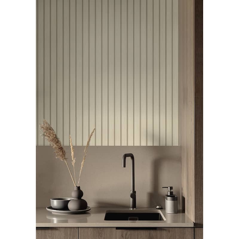 Stacy Garcia Home Faux Wooden Slats Peel and Stick Wallpaper