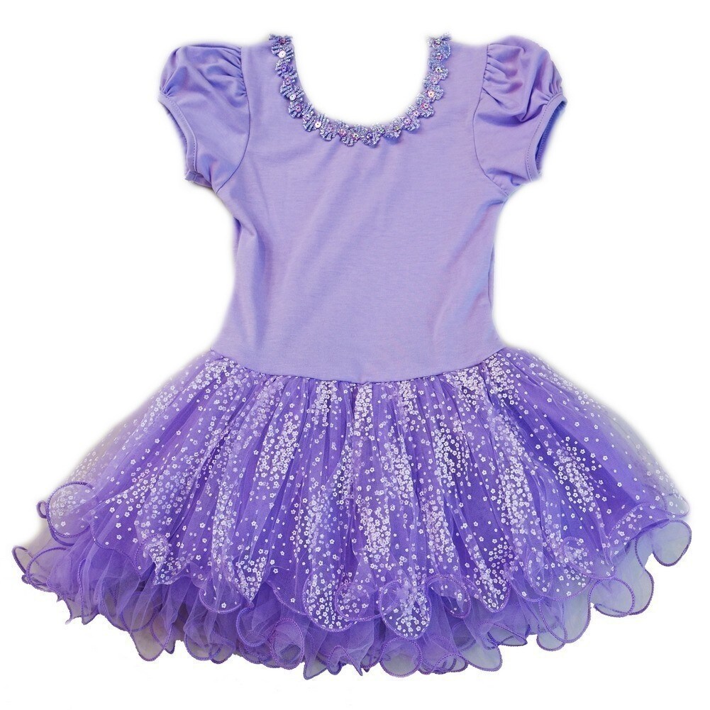 Shop Wenchoice Little Girls Purple Stars Tutu Short Sleeve Ballet Dress Overstock 28294914