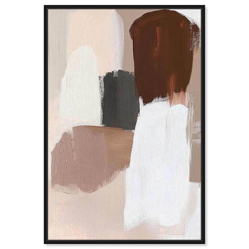 Veiled Browns Canvas by Art Remedy - Black - 36" x 54"