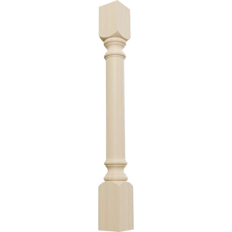 3 3/4"W x 3 3/4"D x 35 1/2"H Traditional Cabinet Column