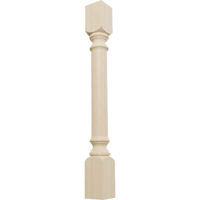 3 3/4"W x 3 3/4"D x 35 1/2"H Traditional Cabinet Column