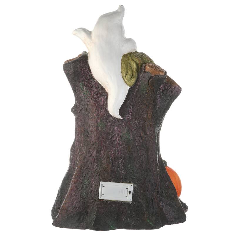 National Tree Company Halloween Haunted Tree Trunk Decoration, LED Lights, 18 Inches - 8 in