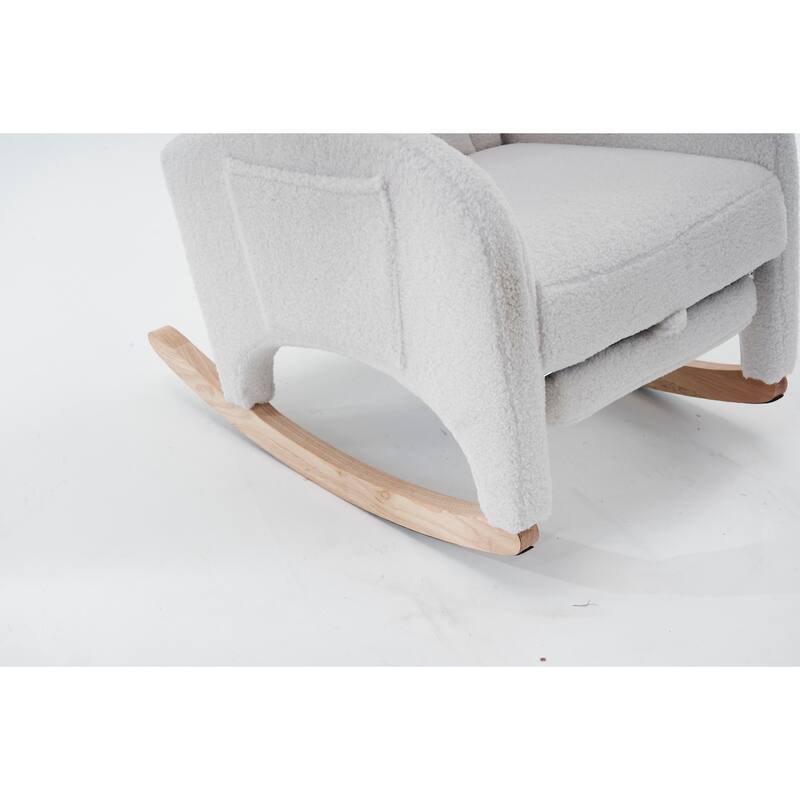 Rocking Chair With Adjustable Footrest