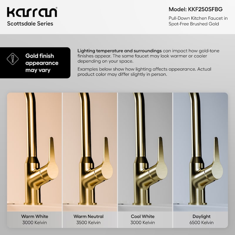 Karran Scottsdale Single Handle Pull-Down Sprayer Kitchen Faucet