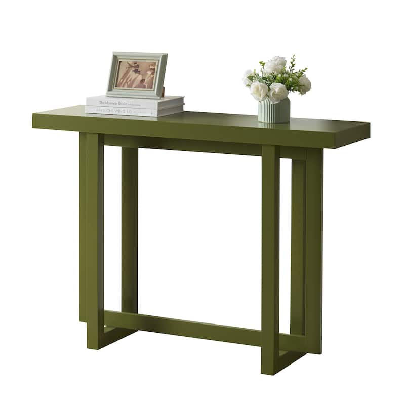 Soren Contemporary Wood Rectangular Console Table for Entryway