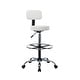 preview thumbnail 19 of 54, Adjustable Rolling Work Stool with Faux Leather Seat and Foldable Footrest, Versatile Stool for Home Office, Vanity,