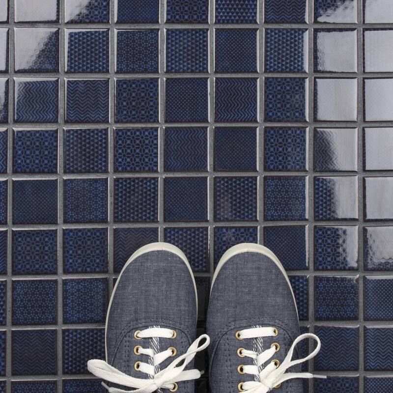 Merola Tile Celadon Royal 11-5/8" x 11-5/8" Porcelain Mosaic Floor and Wall Tile