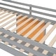 preview thumbnail 12 of 13, Twin size Loft Bed with Desk, Writing Board and Drawers Cabinet, Grey