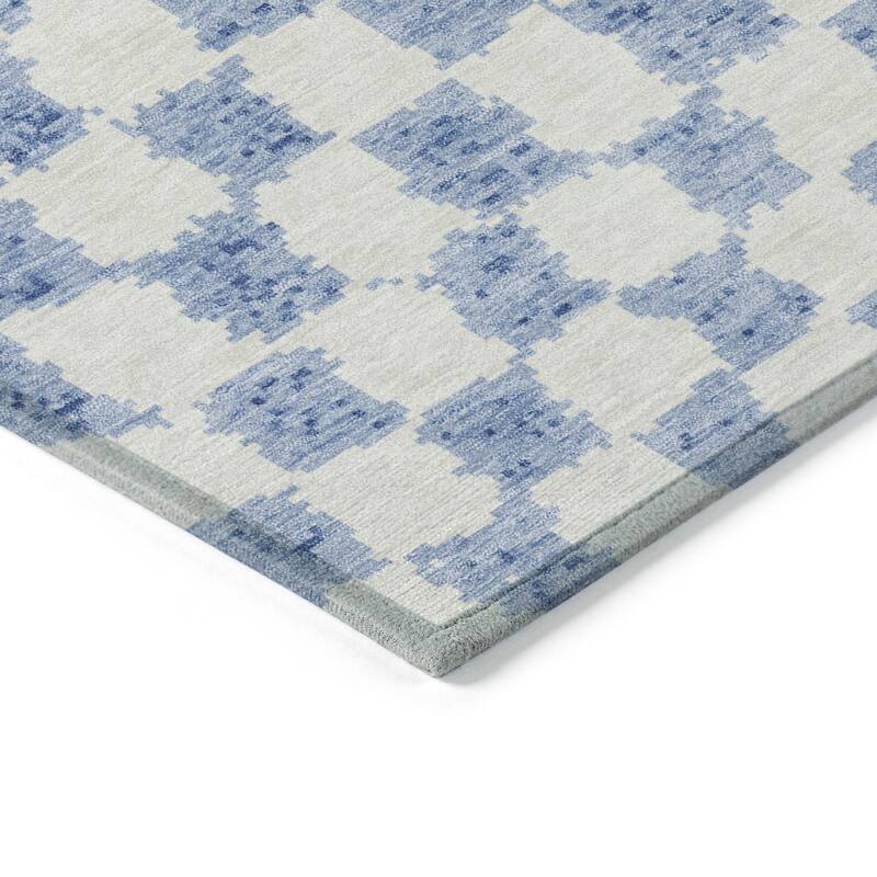HomeRoots Geometric Transitional Rectangle Outdoor Rug