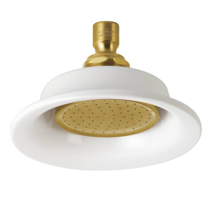 Victorian Ceramic Shower Head - Brushed Brass