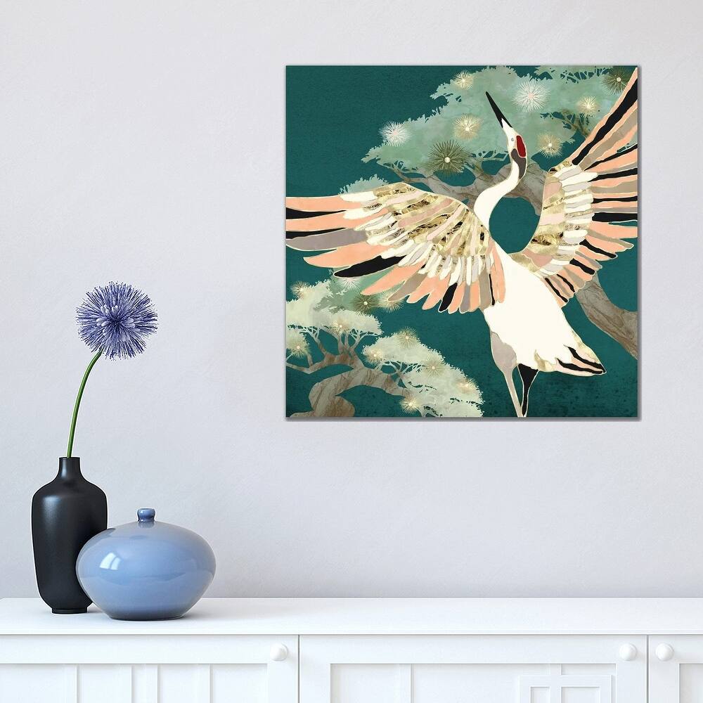 iCanvas "Golden Crane" by SpaceFrog Designs Canvas Print