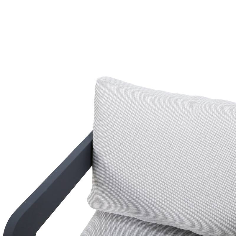 7-Piece Outdoor Patio Dining Set with Beige Cushions