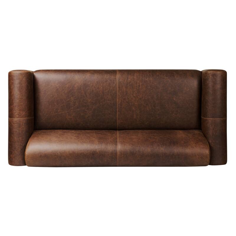 Poly and Bark Brescia Sofa in Chocolate Brown