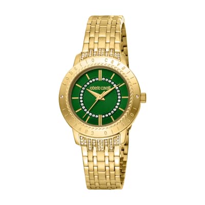 Roberto Cavalli Women RC5L030M0065 Quartz Watch - Gold-Tone