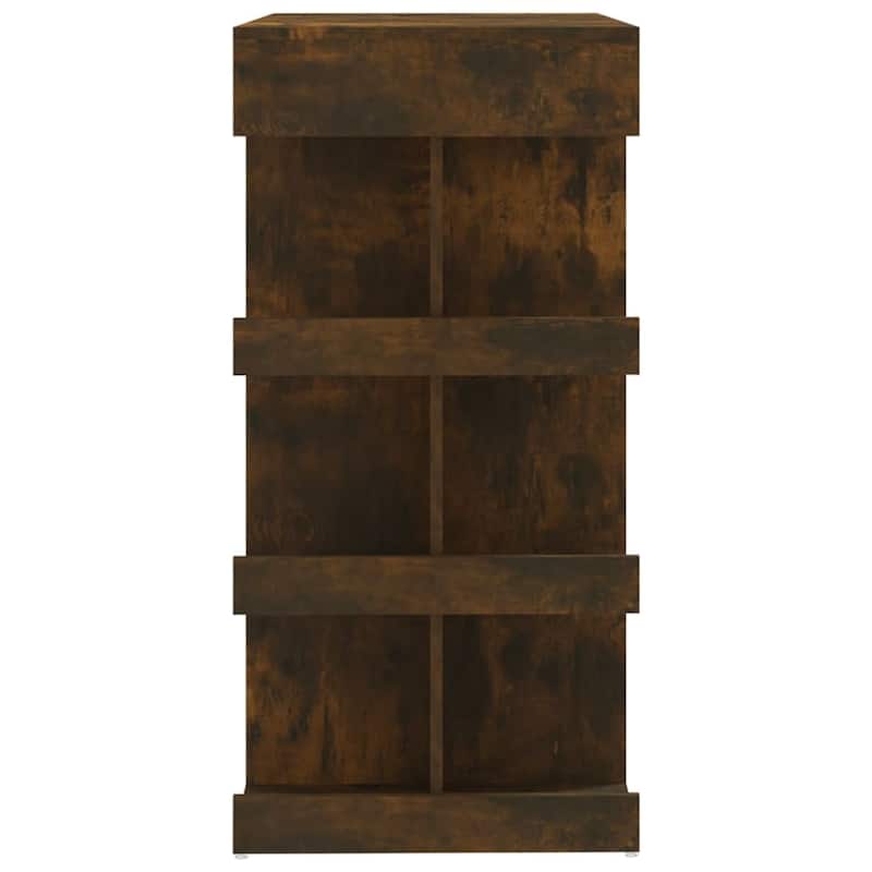vidaXL Bar Table with Storage Rack 39.4"x19.7"x40" Engineered Wood - 39.4" x 19.7" x 40"