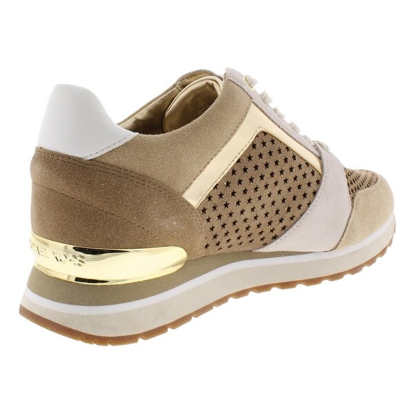 billie metallic leather and satin sneaker