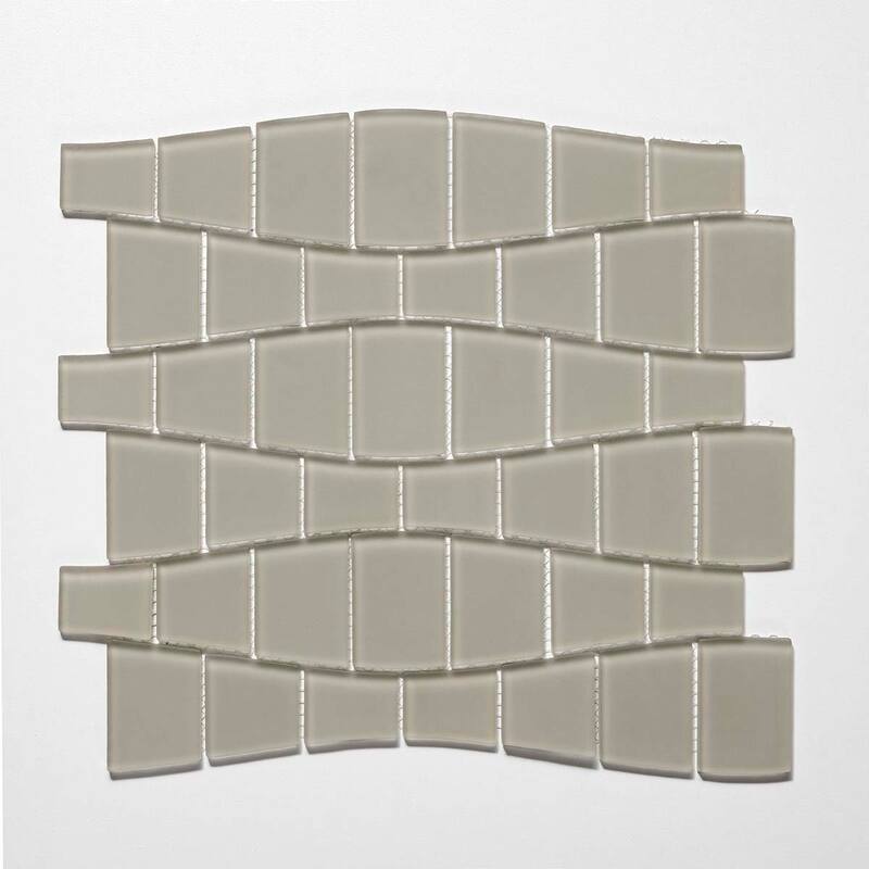 Cruz Bay Studio BG15 Ripple - 11" x 12" Block Random Wall Tile -