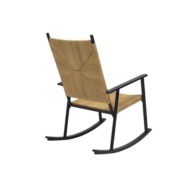 outdoor steel rocking chair