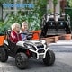 preview thumbnail 4 of 28, Qaba 24V Dual Motor Kids Ride-On Car, 2 Seater, Parental Remote, 3 Speed, LED Lights, White