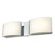 preview thumbnail 3 of 4, Atlas Lighting Pandora Integrated LED 2/3/4-Light Art Deco Style Bathroom Vanity Light 2-Light - Chrome