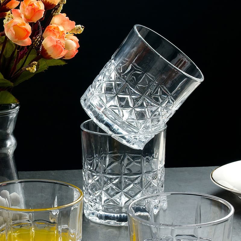 Lorren Home Trends 11 OZ Double Old Fashion Glass, Set of 6