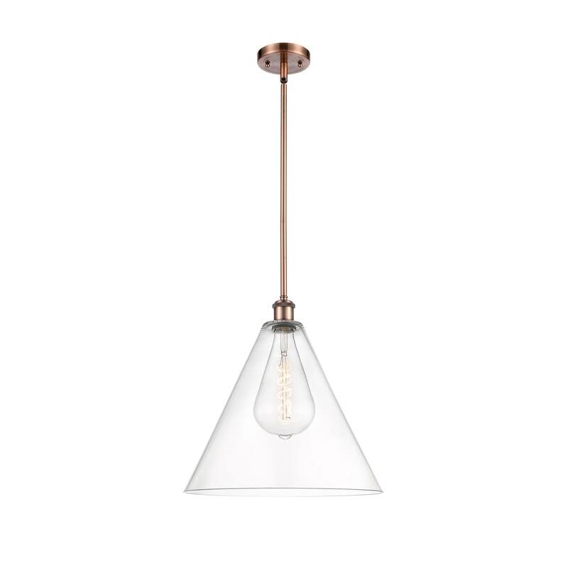 Innovations Lighting Berkshire 1 Light 16" Pendant - Antique Copper/Brushed Satin Nickel