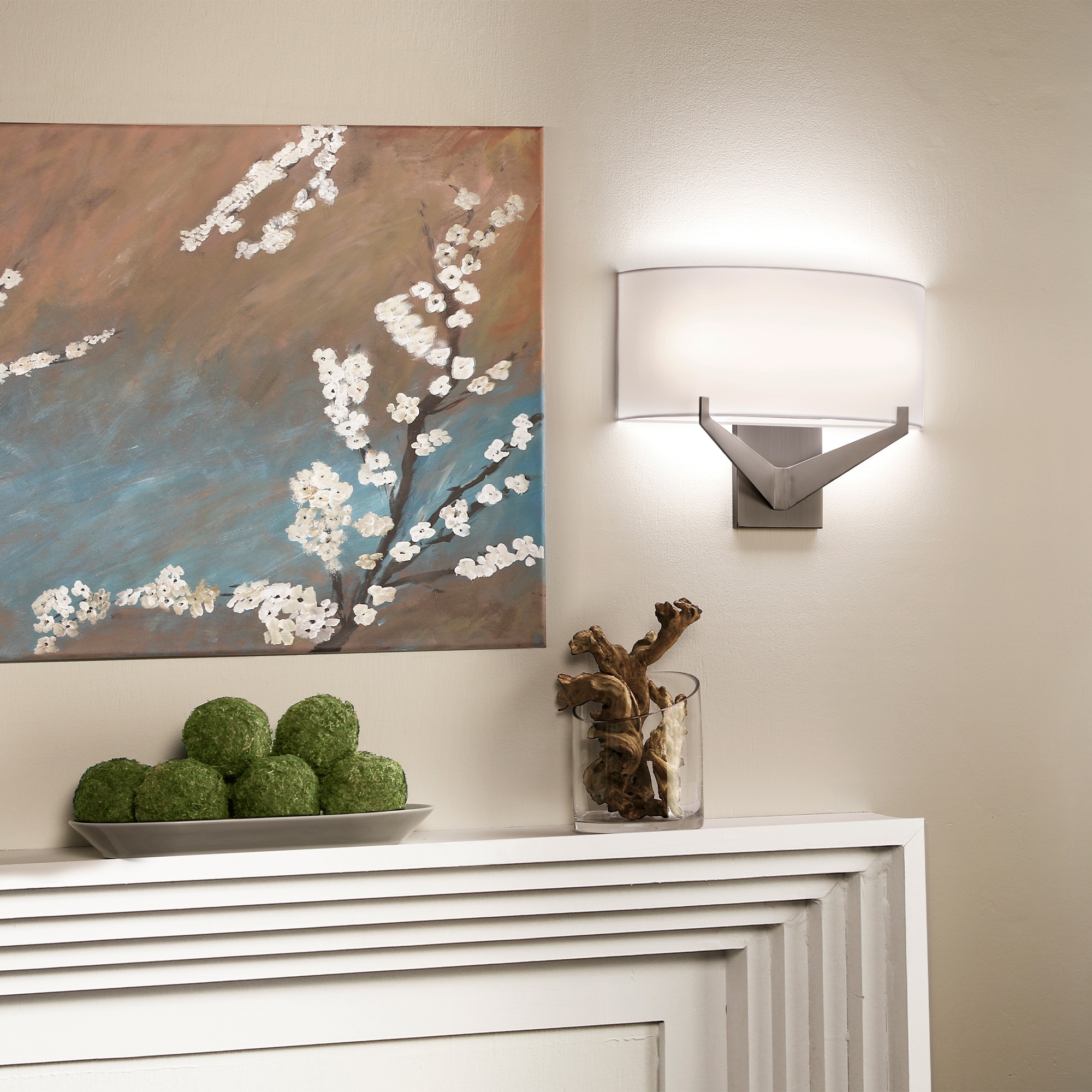 Fitzgerald Fabric Wall Sconce 3-CCT 2700K-3000K-3500K