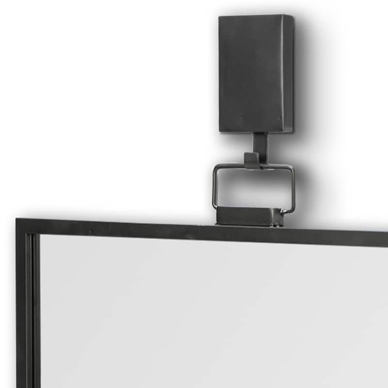 HomeRoots 44" Gunmetal Metal Framed Accent Mirror - 24.8L x 1.2W x 43.8H