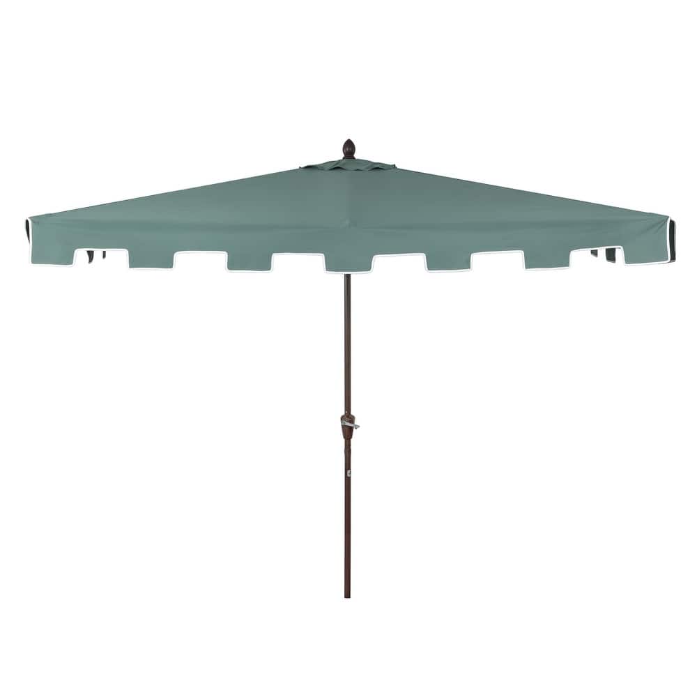 Beverly 9 ft. Classic MidCentury Rectangular Half Market Patio Umbrella with Crank, Wind Vent and UV Protection, by JONATHAN Y