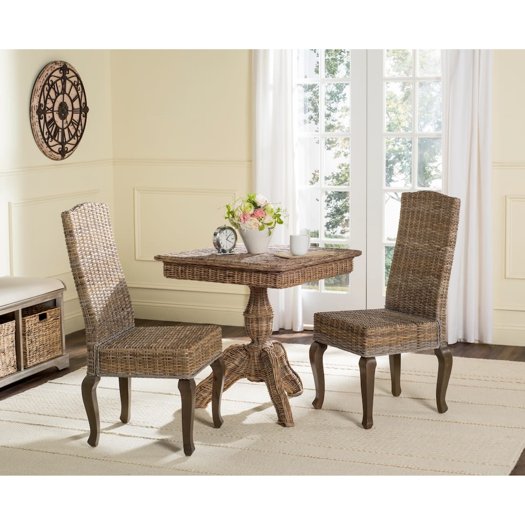 SAFAVIEH Justyne Grey Dining Chair (Set of 2) - 19Wx24Dx41H