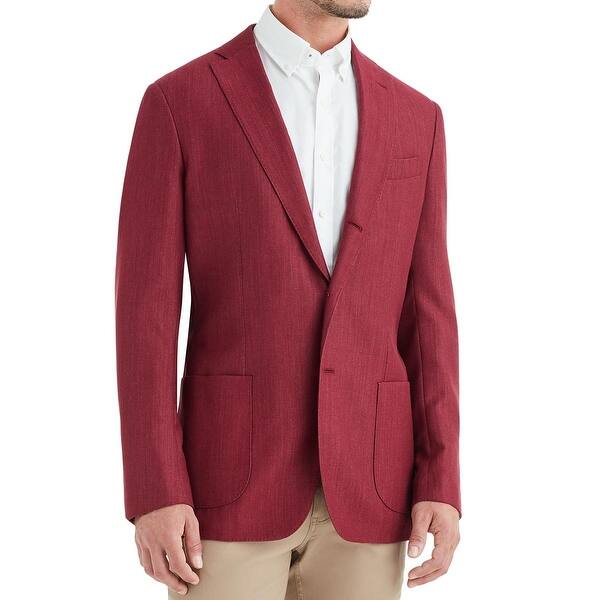 Shop Bruno Magli Mens Lucca Slim Fit Wool Cotton Sportcoat 38r