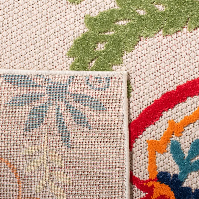 SAFAVIEH Cabana Micheline Indoor /Outdoor Waterproof Patio Floral Rug