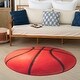 preview thumbnail 3 of 8, Nourison Imagination Indoor only Orange Graphic Area Rug - 5' Round