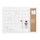 preview thumbnail 11 of 34, Martha Stewart Dry Erase Magnetic Monthly Calendar/Cork Board - Woodgrain Frame