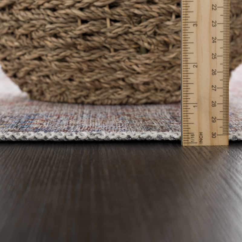 Hauteloom Georgia Machine Washable Persian Oriental Traditional Area Rug