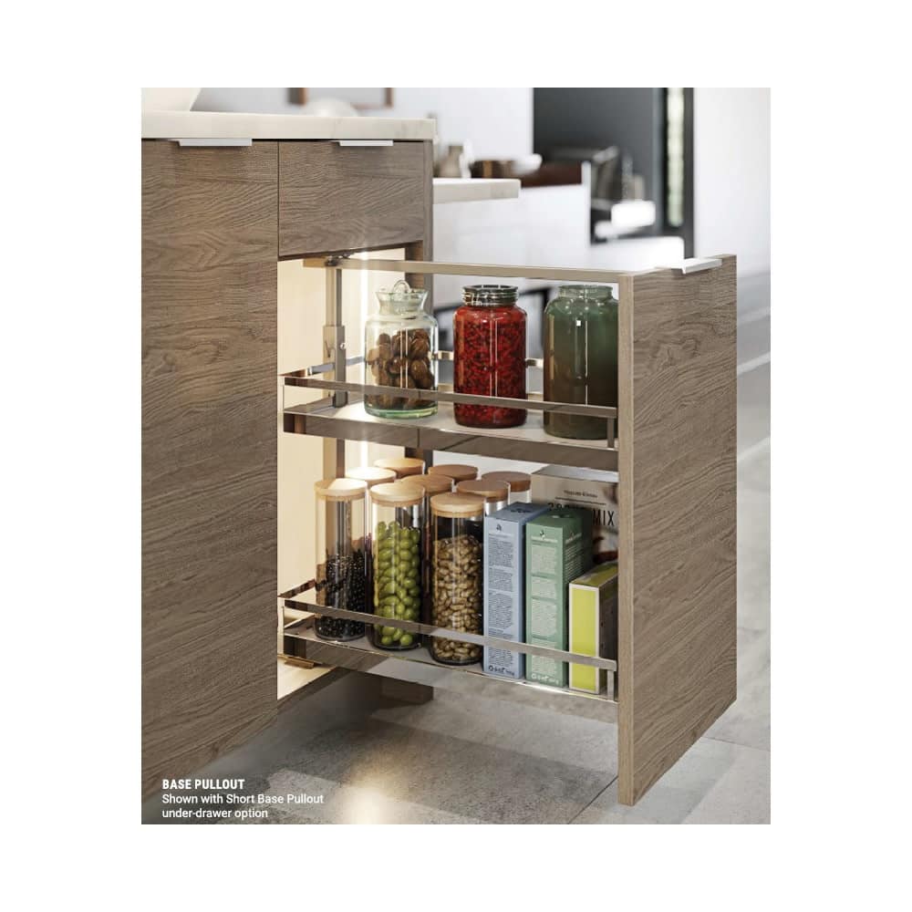 Kessebohmer 8 Wide Trays for 20" to 28" Base Pull Out Cabinet Kit