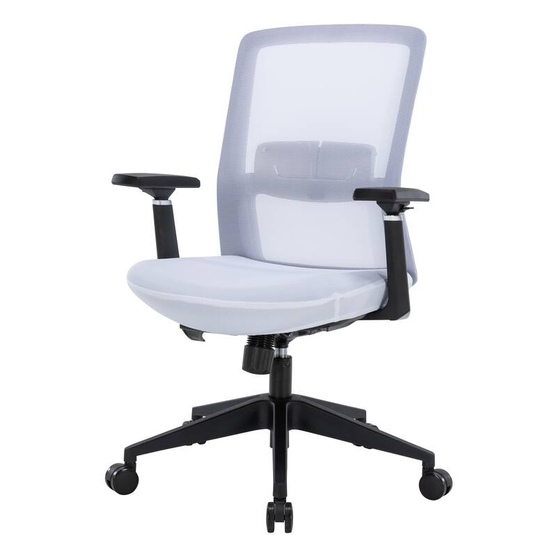 Ingram Contemporary Ergonomic Mesh Office Chair - Adjustable Height & Armrests, Mid-Back Swivel Desk Chair for Home Office