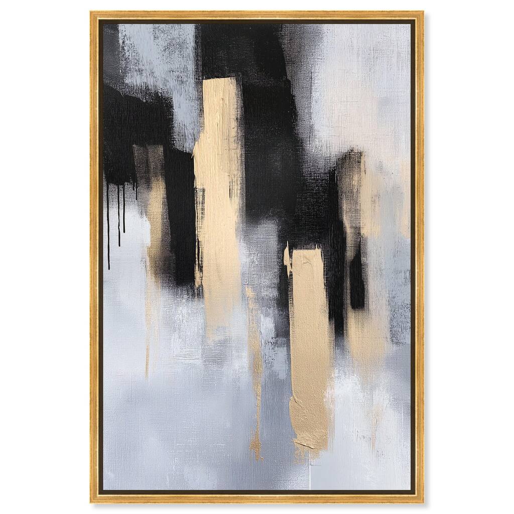 Onyx and Aureolin II Canvas by Art Remedy